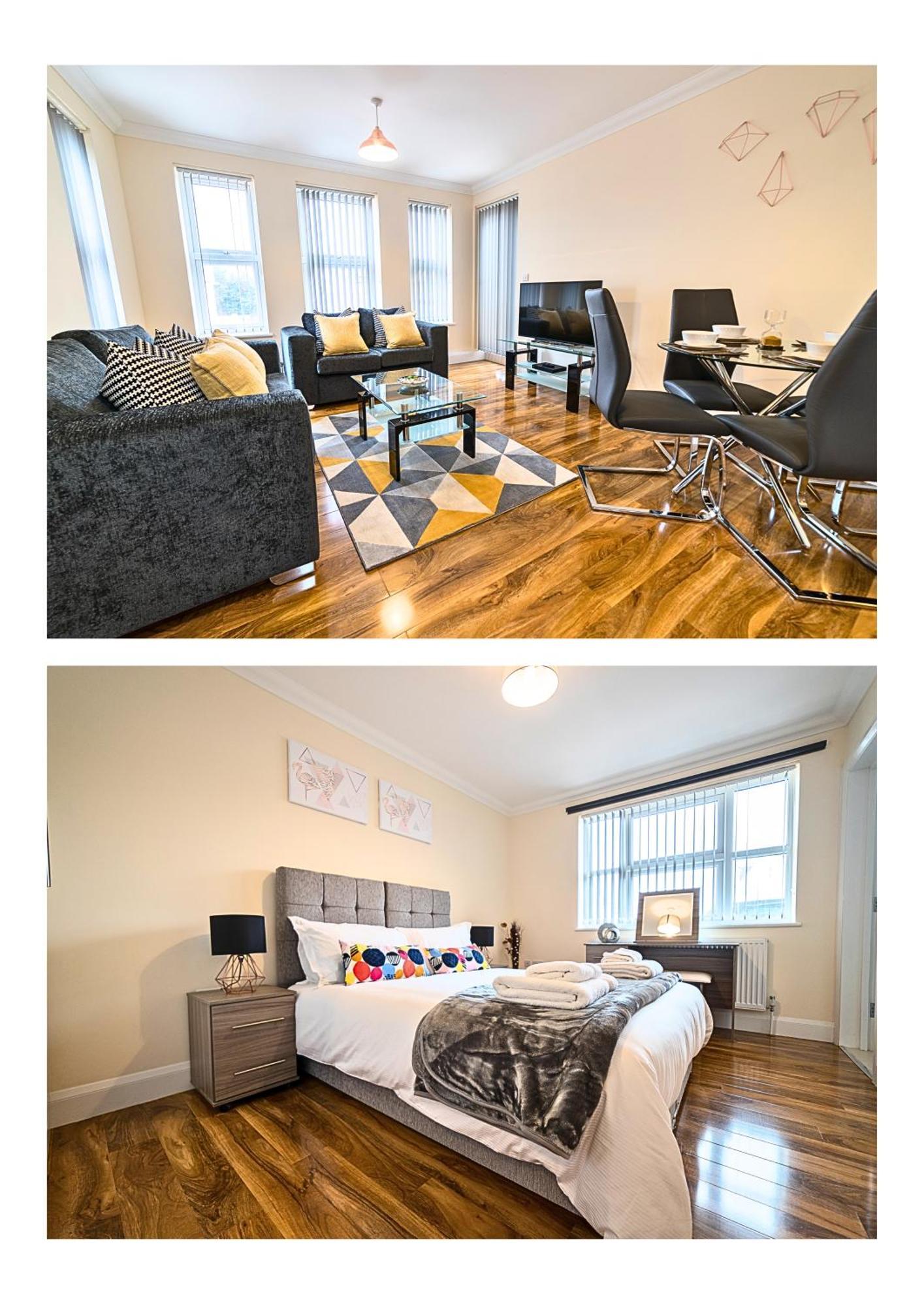 Heathrow Rare Find 2 Bedroom Plus 2 Bathroom Flat - Sleeps 6- Free Parking- Close To Heathrow Terminals-Quiet Development Stanwell Zewnętrze zdjęcie